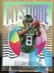 2021 Illusions Rookie Card Elijah Moore Mystique Emerald Green #MY-16 Jets